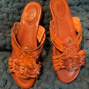 Frye woven leather sandals 7 1/2